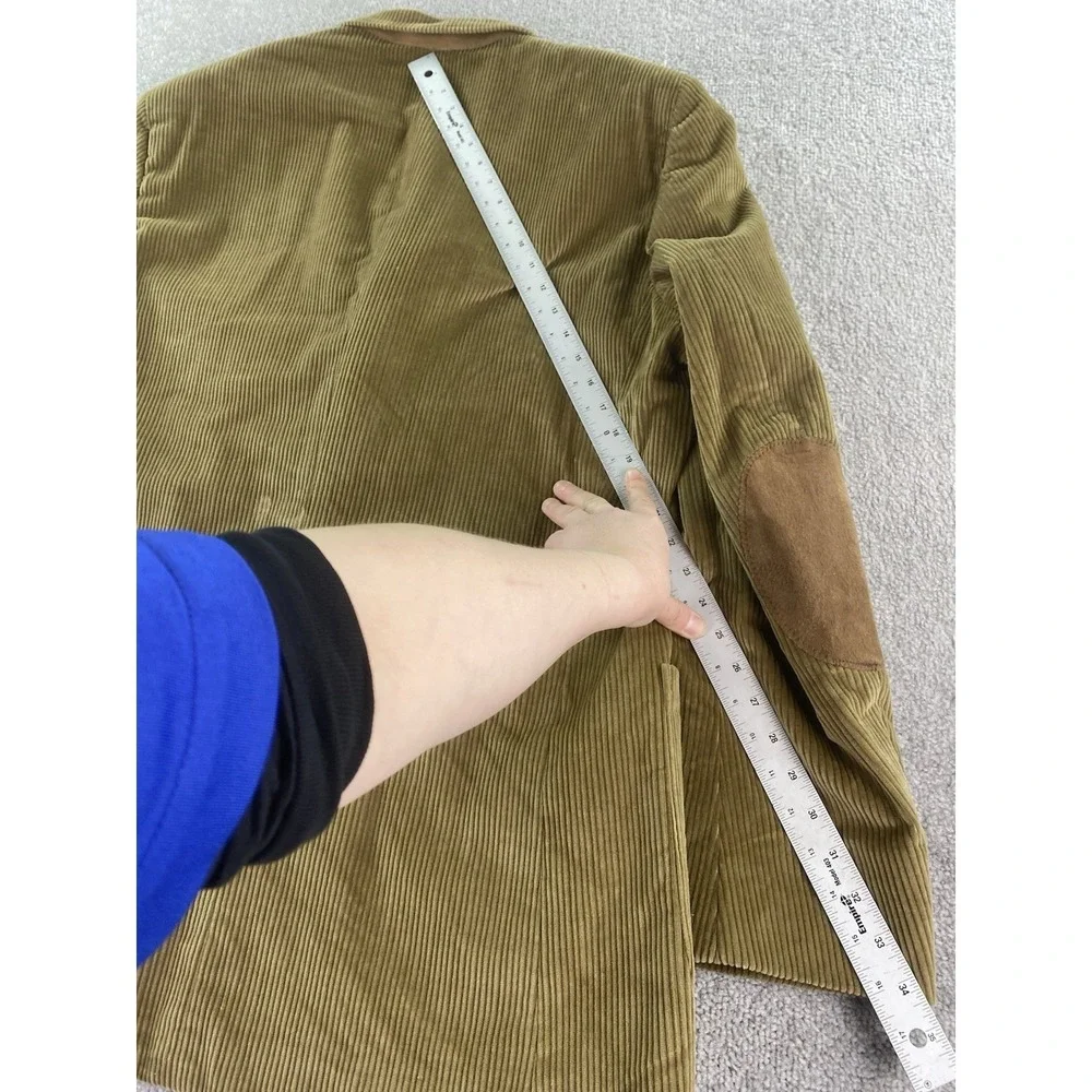 Vintage Stafford Sport Coat 46 XL Beige Cotton Corduroy Designer Premium USA
